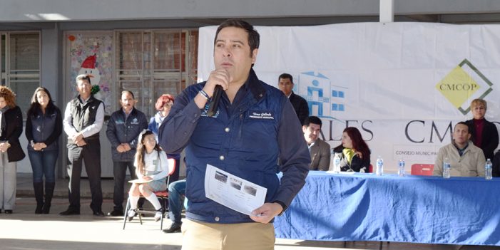 Entrega Temo Galindo obras de CMCOP