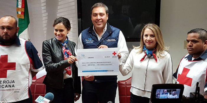 Entregan donativo a Cruz Roja de Nogales