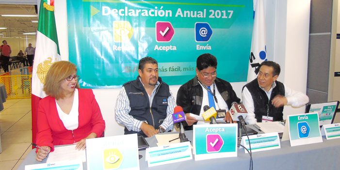 Llama SAT a presentar declaración anual 2017