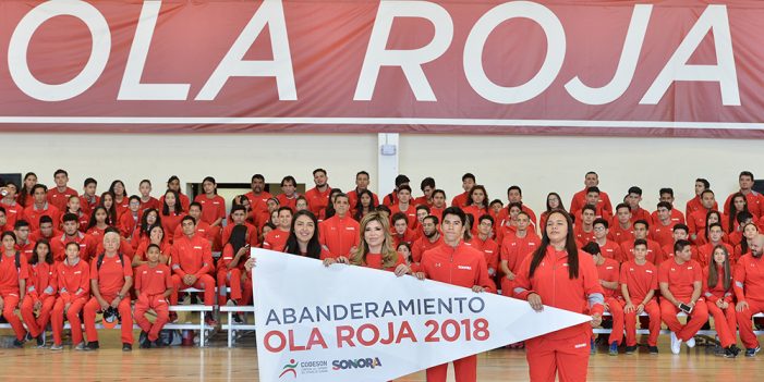 Abandera Gobernadora Pavlovich a la “Ola Roja” Sonorense