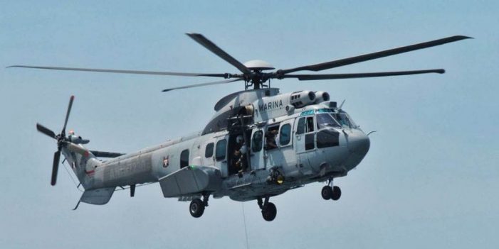 Helicóptero de la Marina se desploma en el Golfo de California
