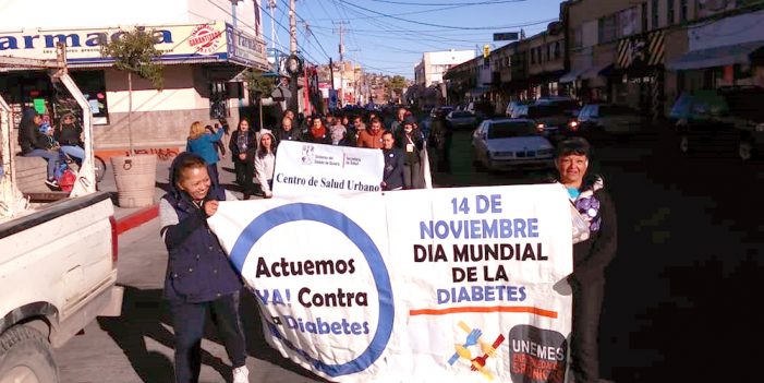 Realizan marcha en Día Mundial contra la diabetes