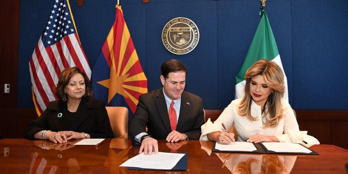 Firma Gobernadora de Sonora con Nuevo México y Arizona acuerdo para exportar gas natural para Asia
