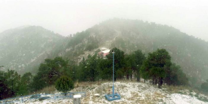 Reportan nevadas en algunas regiones de Sonora