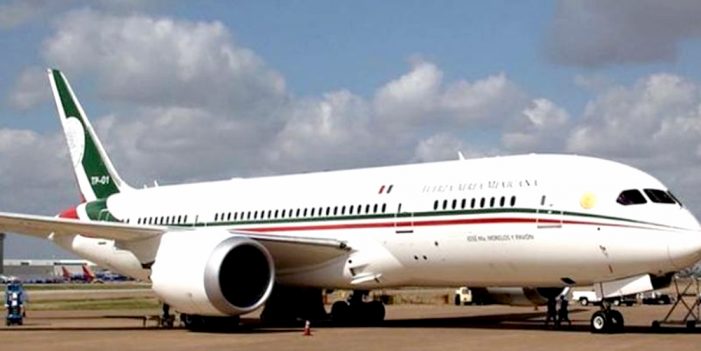 Realiza avión presidencial último despegue