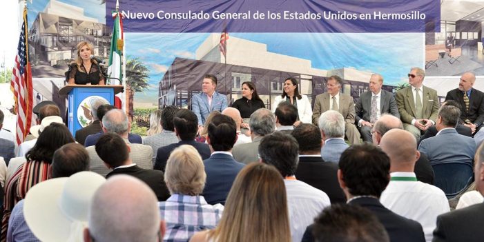 Atestigua Gobernadora inicio de construcción de nuevo Consulado de los Estados Unidos en Hermosillo