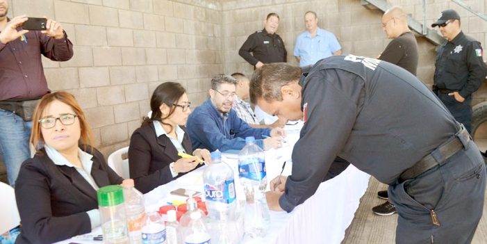 Aplican antidoping sorpresa en Policía de Nogales