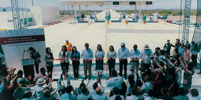 Inauguran Gobernadora y Secretario de SCT Libramiento Hermosillo