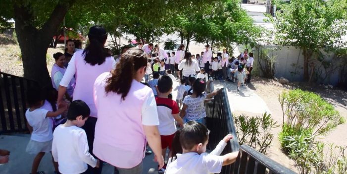 Conmemoran con simulacro guardería ABC