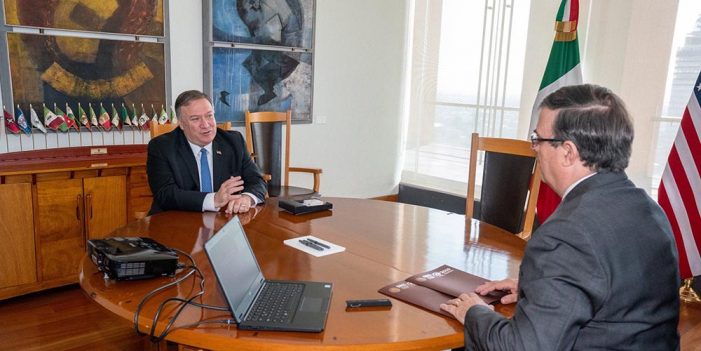 Ebrard y Pompeo plantean grupo binacional para recuperar bienes de “El Chapo”
