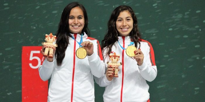 Lluvia de oro en frontón de Panamericanos