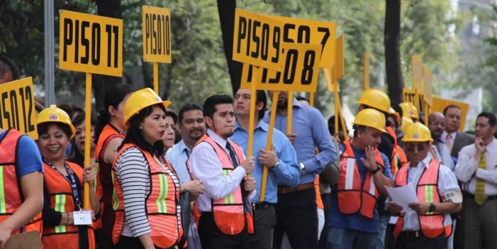 Realizan macrosimulacro nacional por sismo