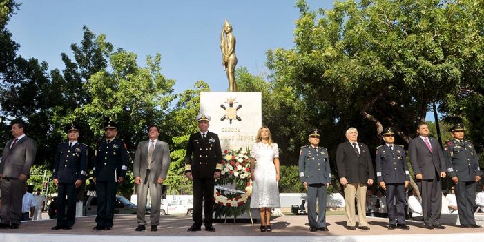 Encabeza Gobernadora Pavlovich ceremonia de la Gesta Heroica de Chapultepec