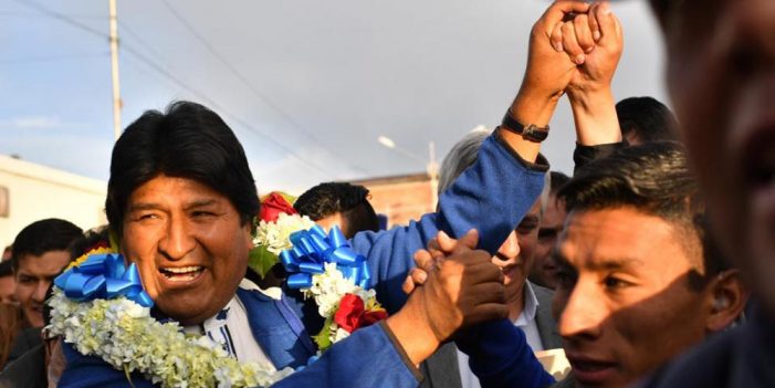 Evo Morales se declara ganador de elecciones en Bolivia