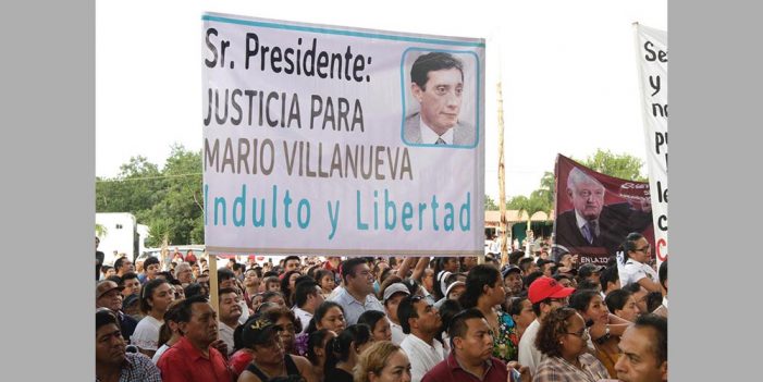 Promete López Obrador libertad para exgobernador Mario Villanueva