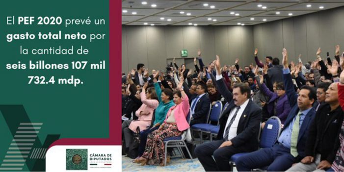 Congreso aprueba presupuesto 2020 en lo general y particular