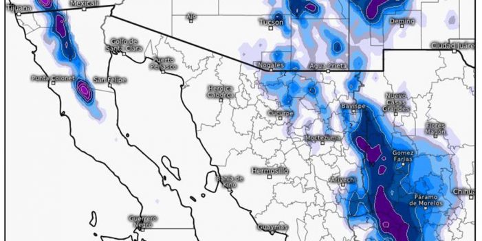 Prevalece pronóstico de lluvias y nieve en sonora