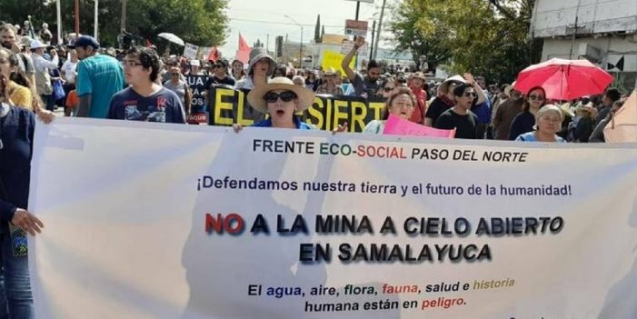 Agricultores piden a AMLO frenar mina en Salamayuca