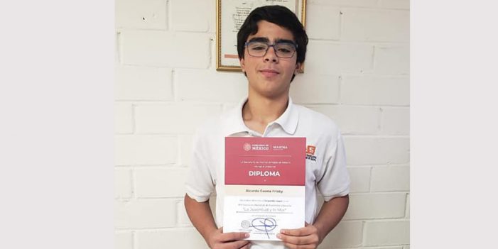 Estudiante de Cobach obtiene segundo lugar en concurso de narrativa “La juventud y la mar 2019”