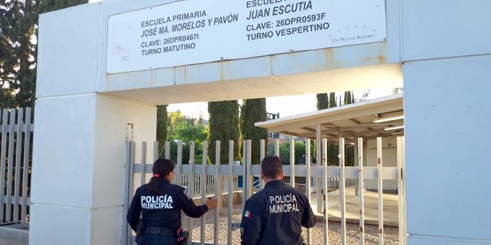 Refuerzan seguridad en escuelas de la localidad