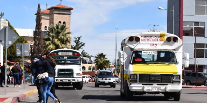 Anuncian acciones preventivas en transporte colectivo