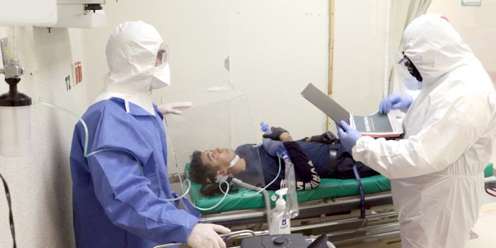 Realizan simulacro de atención y traslado de paciente con síntomas de Coronavirus