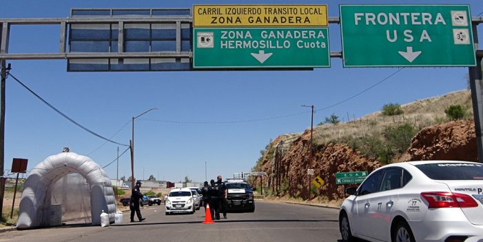 Instalan módulos sanitizantes en Garitas de ambos Nogales