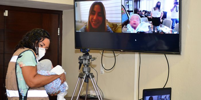 Ingresa primer recién nacido a programa “Familias Solidarias”