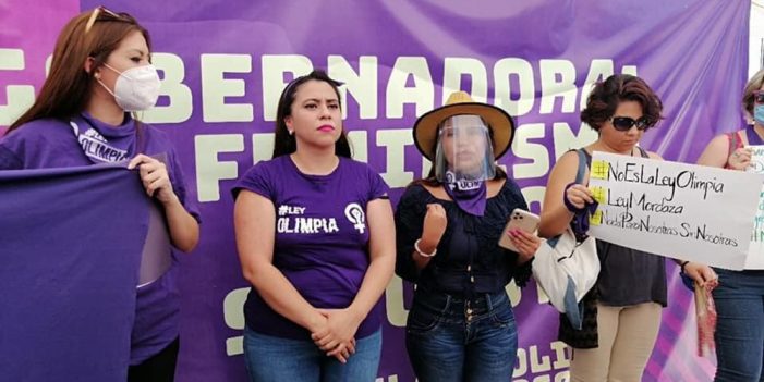 Rechazan féminas supuesta “Ley Olimpia”
