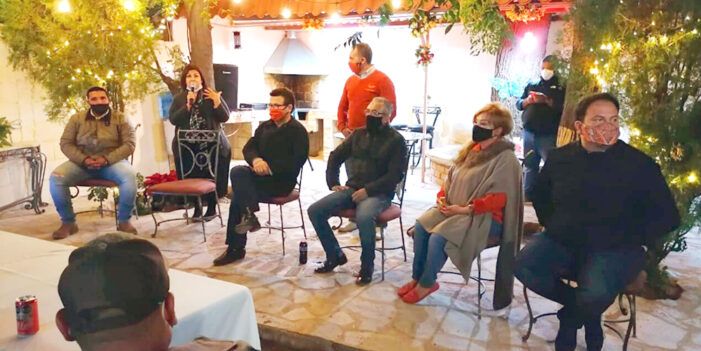 Ricardo Bours y representantes de MC visitan Agua Prieta y Cananea