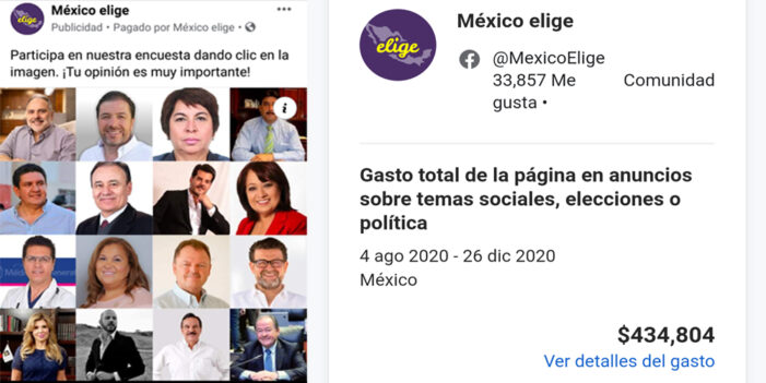 Elección política con inversión, “medio millonaria”