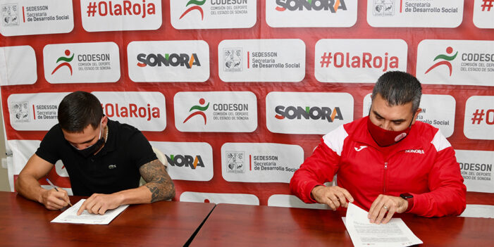 Firman convenio Codeson y fundación Óscar Valdez