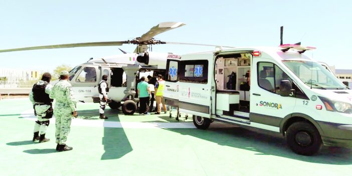 Coordina Salud Sonora traslado aéreo para lesionados en Huásabas