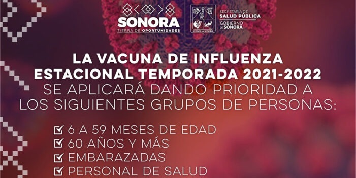 Llama Secretaría de Salud a vacunarse contra la Influenza
