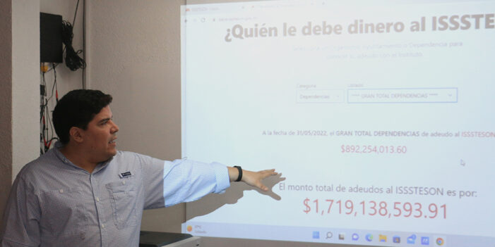 Expondrá Isssteson a deudores