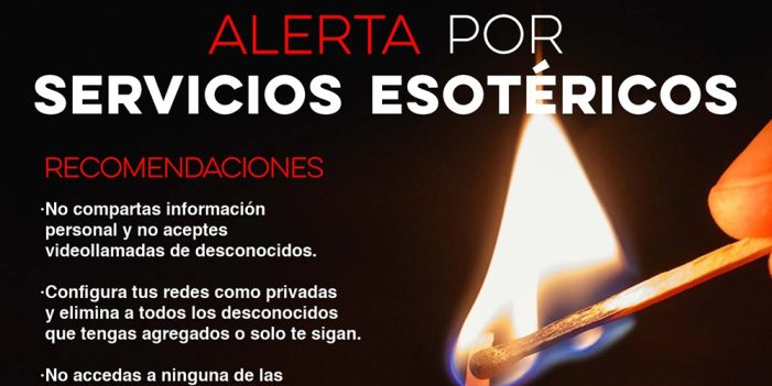 Nuevo método de extorsión en servicios esotéricos